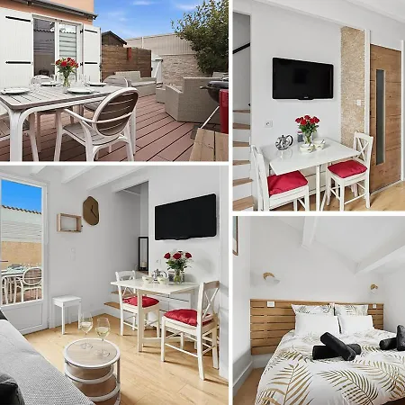Lägenhet Cosy Duplex - & Etang - Terrasse - Parking & Barbecue Marseillan (Herault)